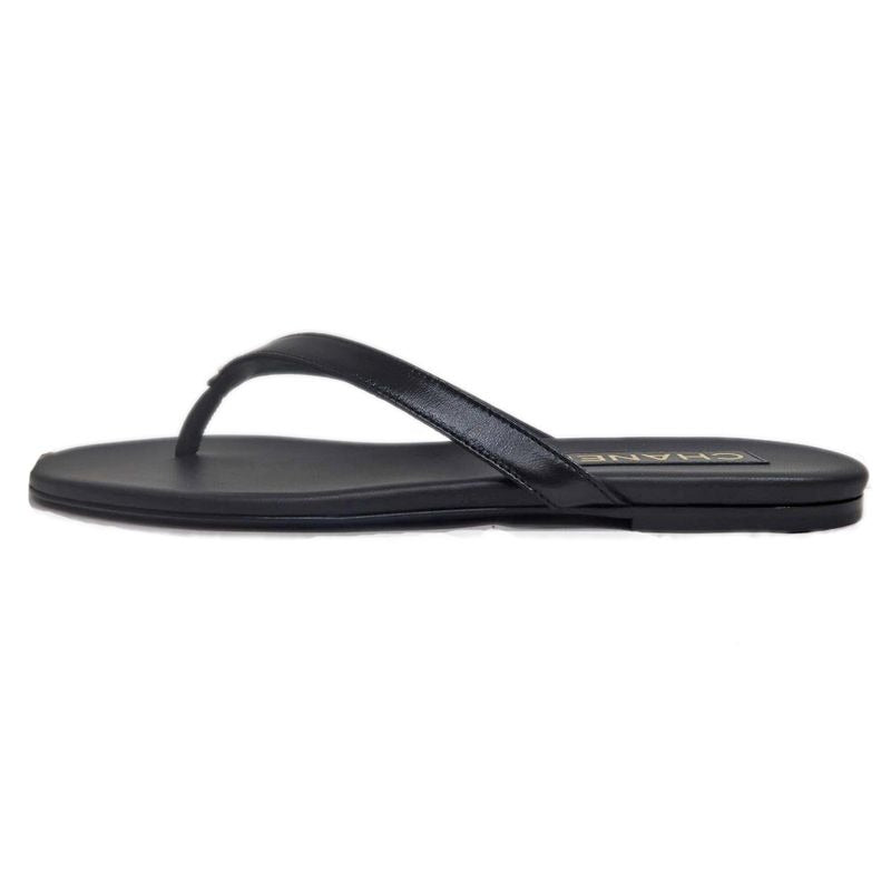 Chanel Sandals CC Mark Black 38 C Shoes Apparel