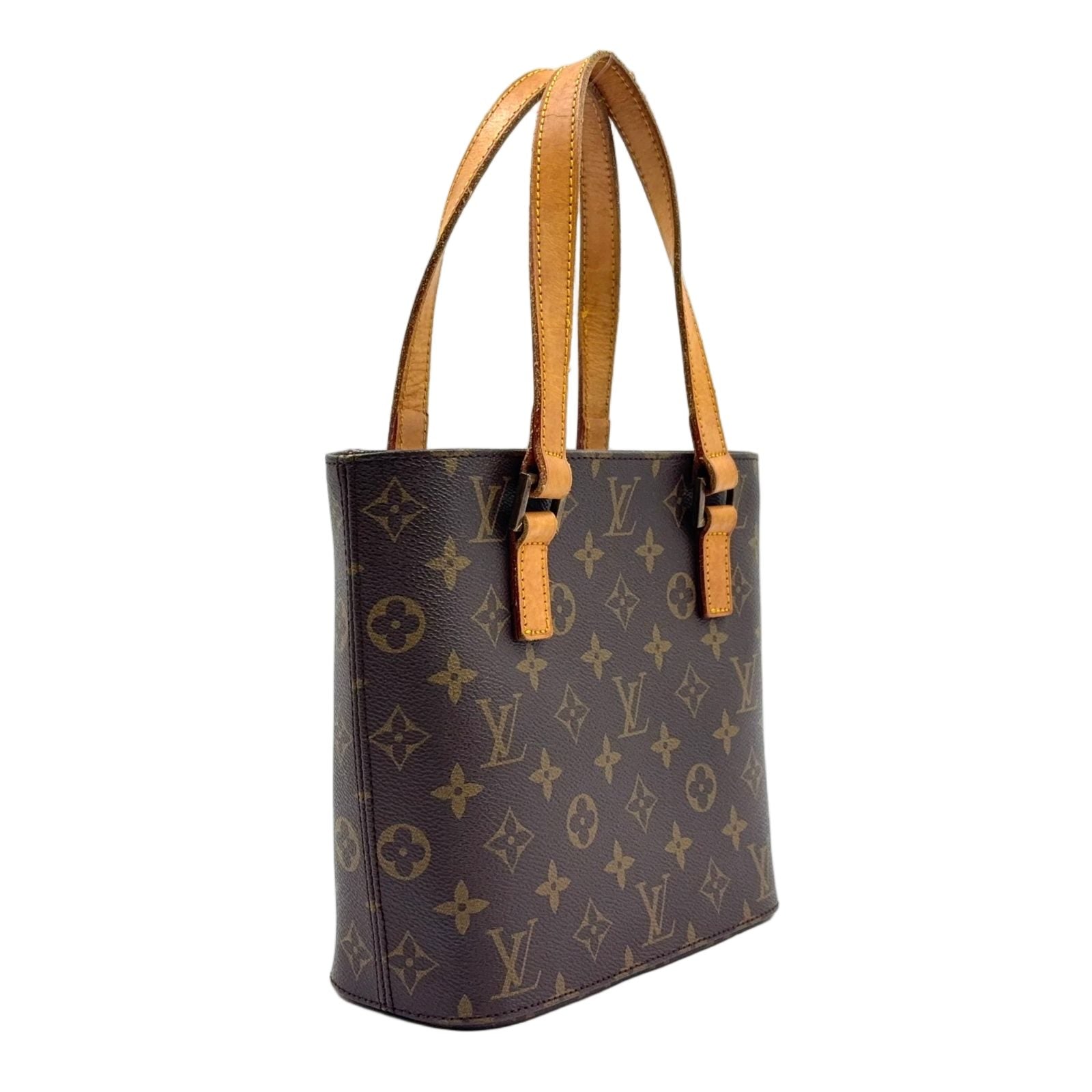 Louis Vuitton Vavin PM Monogram Leather Brown Handbag Gold — view 2
