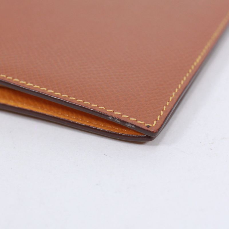 Hermes Agenda GM Leather Yellow And Brown Wallets And Accessories Silver