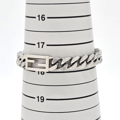Fendi Baguette Bracelet M 19.5cm (7.68in) Long Silver-colored Palladium-polished