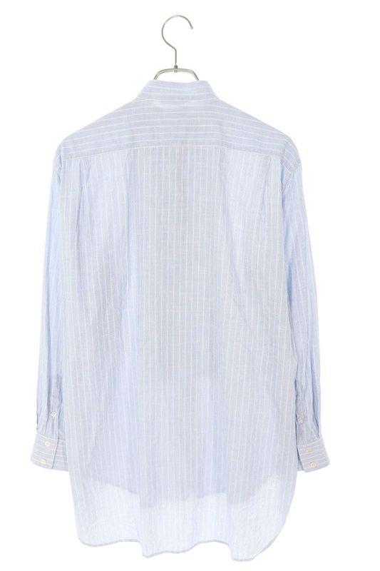 Celine 2 0DP7 505B Striped Wing Collar Tuxedo Long Sleeve Shirt Women 36