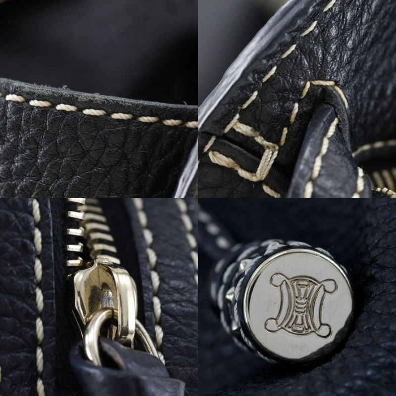 Celine Bittersweet Leather Black Women's Tote Bag