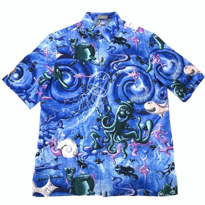 DIOR X Kenny Scharf All Obliked Short Sleeve Shirt Kim Jones Obliked Aloha