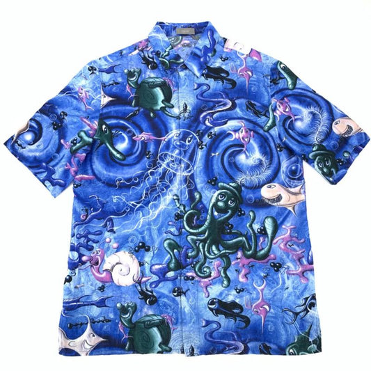 DIOR X Kenny Scharf All Obliked Short Sleeve Shirt Kim Jones Obliked Aloha