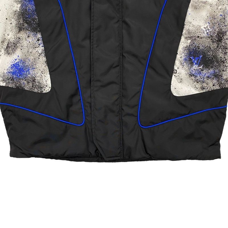 Louis Vuitton Blouson Puffy Jacket Hib30wrwk 46 Size Nylon Splash Monogram