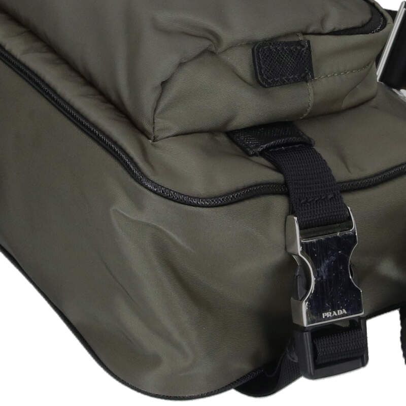 Prada 2vh192 Triangle Logo Plate Li Nylon Shoulder Bag For Men