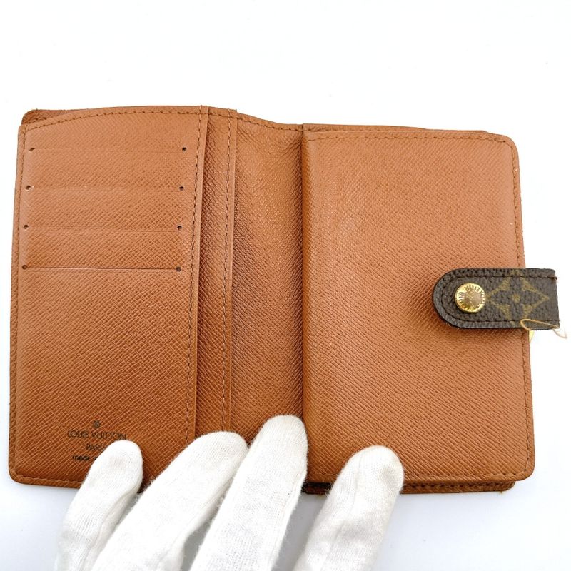 Louis Vuitton M61663 Monogram Wallet With Credit Card Pocket Porte Monet Vieux