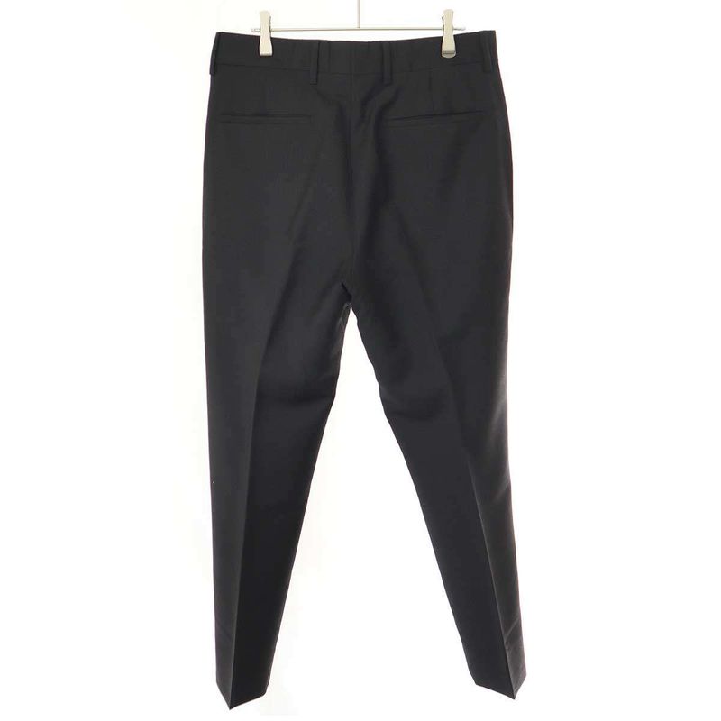 Prada 23ss Wool Mohair Slack Pants Up0214 Black 48