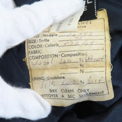 CHANEL Boutique CHANEL Boutique Vintage 100% Wool 90's Collarless Front Open