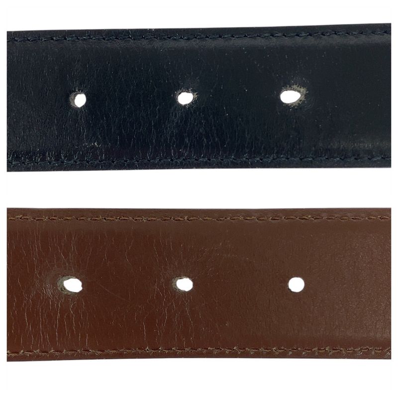 Gucci G Buckle 60cm (2362in)/24" Black Gold Hardware Leather 036 194 0956 Belt