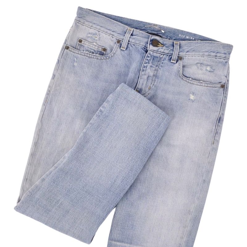 Celine Trousers Denim Pants Damaged Cotton Botto