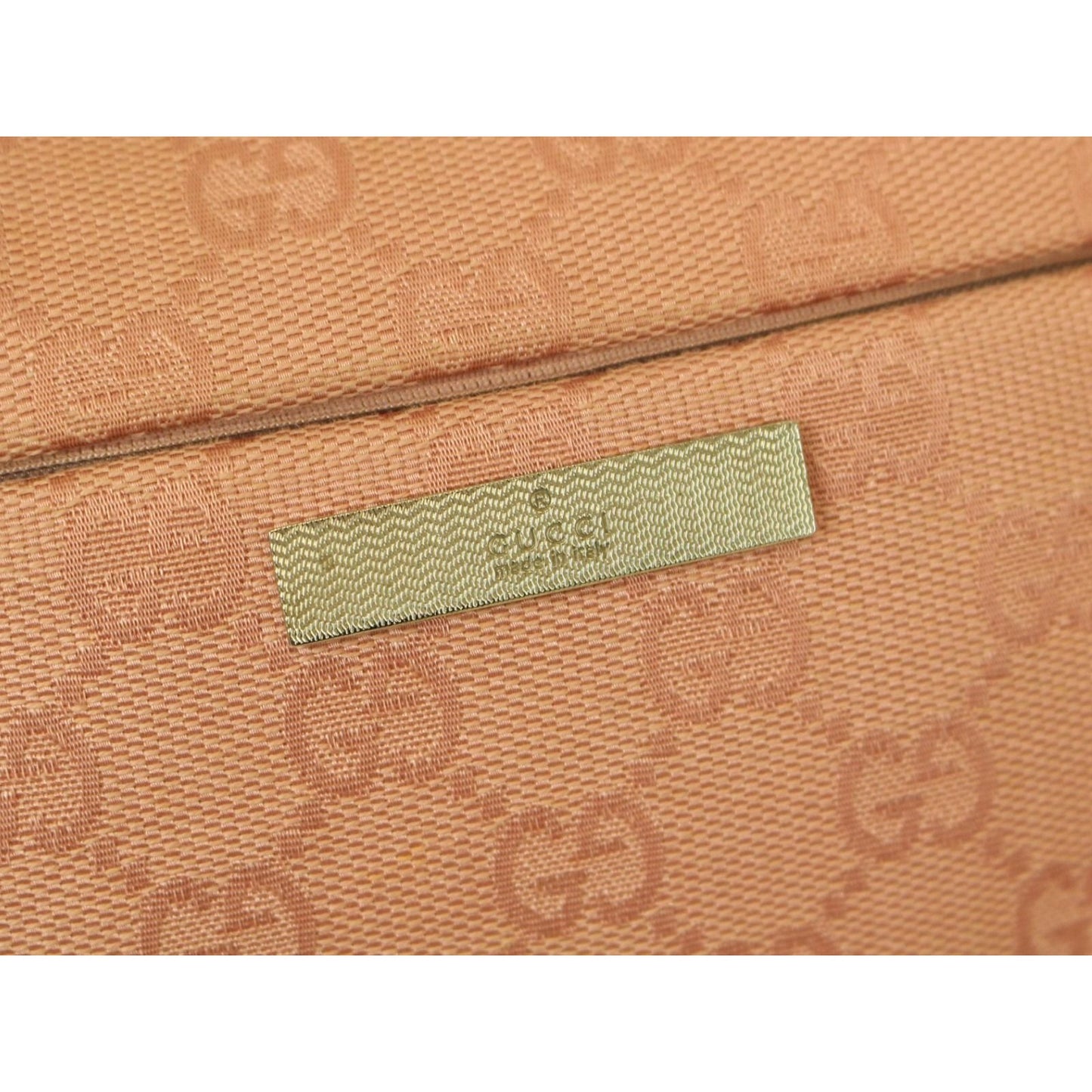 Gucci GG Sherry Bamboo Pochette Baguette Shoulder Bag Purse Tote Pink