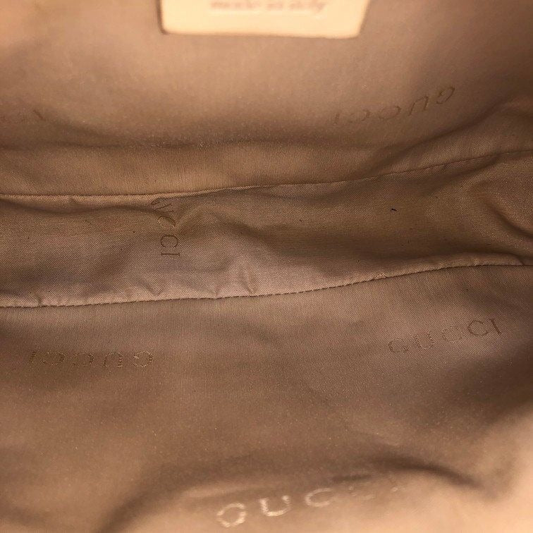 Gucci GG Sherry Bamboo Pochette Baguette Shoulder Bag Purse Tote Pink