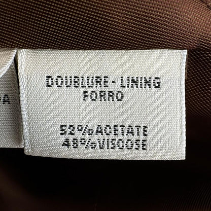 Hermes Vest Size 36 S Women's - Dark Brown And Gray And Multi Silk/zip Up/cotton