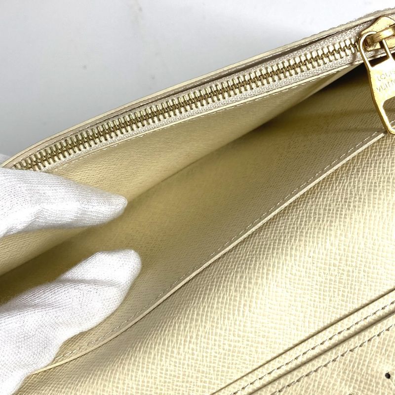 Louis Vuitton Long Wallet Portefeuille Blazer NM M83335 Vanilla White