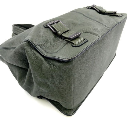 Bottega Veneta Tote Leather Khaki Green Handbag Black