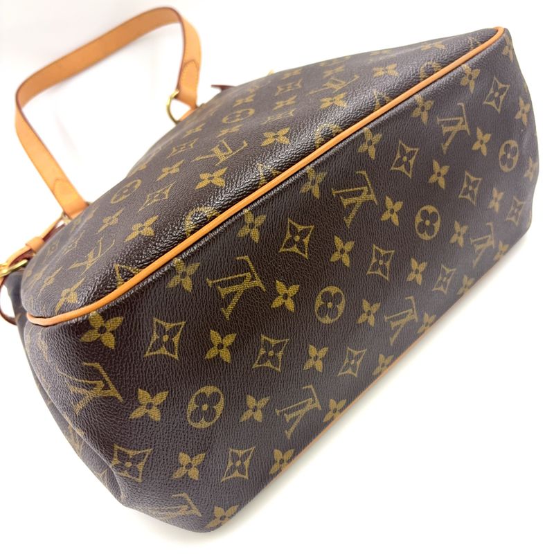 Louis Vuitton Batignolles Vertical Monogram Leather X PVC Brown Tote Bag M51153