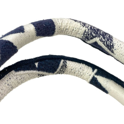 Dior/christian Dior Tote Bag Book Tote Large Bag Navy And White Star (star)