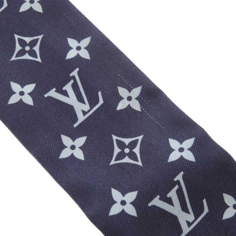 Louis Vuitton Bandeau BB LV Bow M96174 Silk Blue Scarf LV 0022 Louis Vuitton