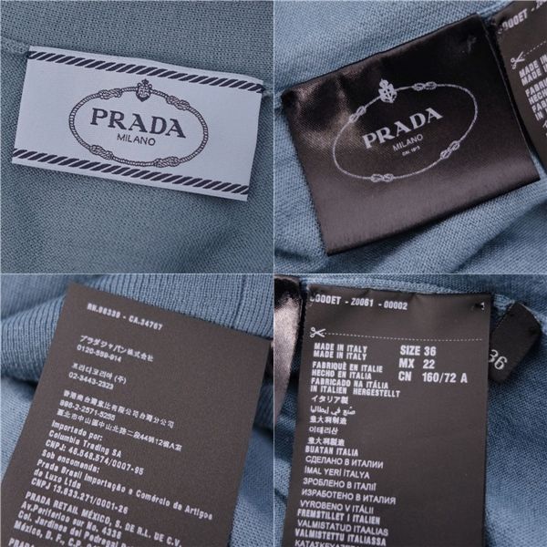 Prada Cardigan Knit Wool Tops Women's Y