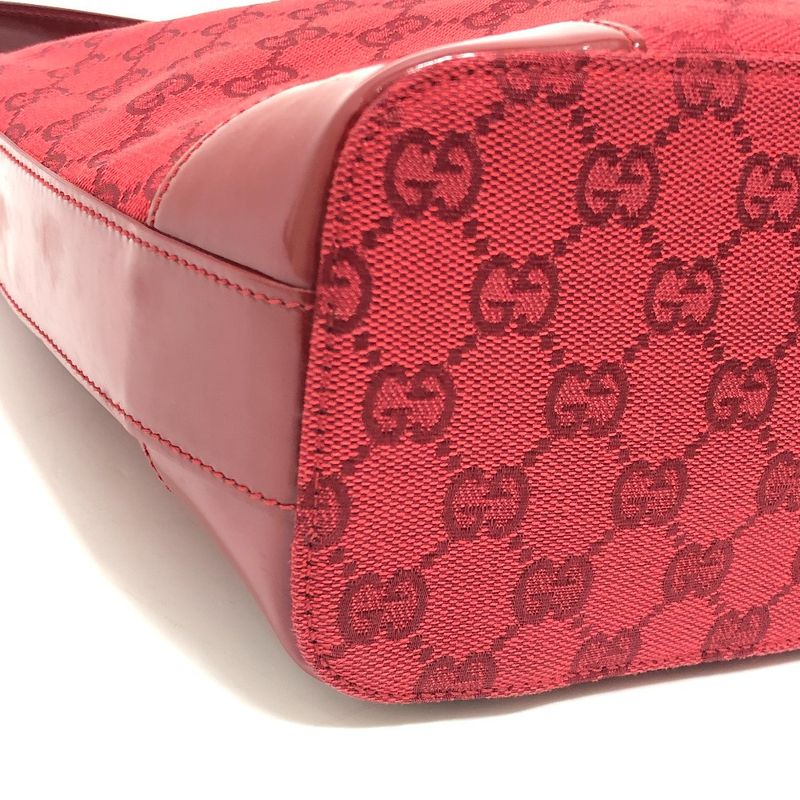Gucci Shoulder Bag GG Canvas 002058 GG Canvas Red