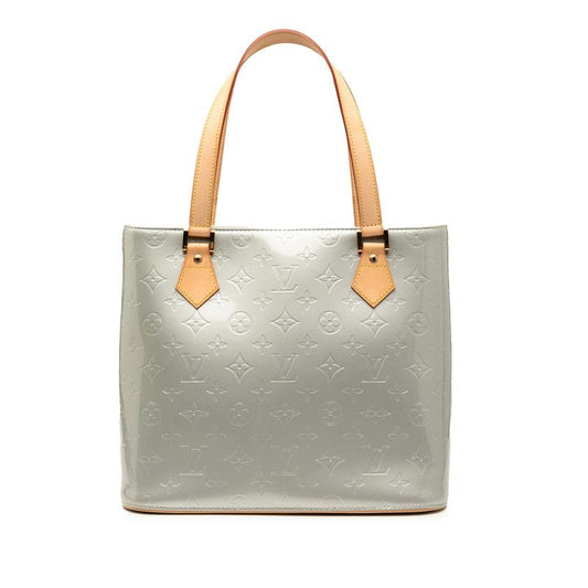 Louis Vuitton Monogram Vernis Houston Tote Handbag M91053 Gris Silver Patent