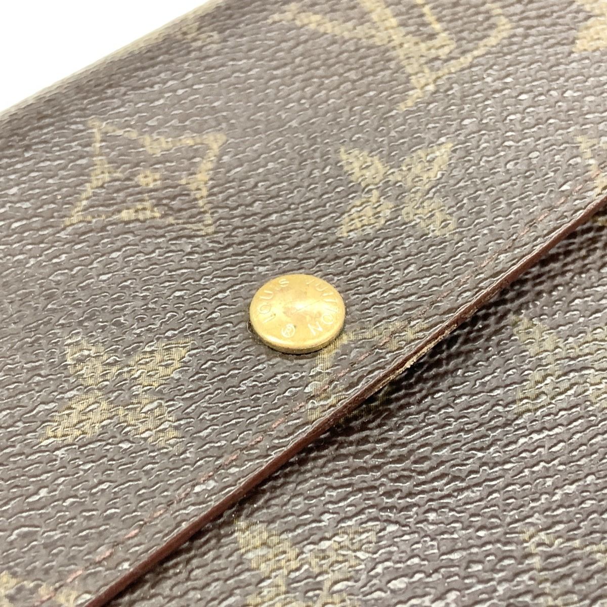 Louis Vuitton Monogram Pochette Porte Monet Credit Bifold Long Wallet M61725