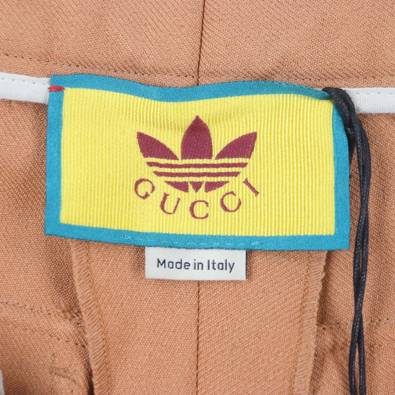 Gucci Adidas Gucci Adidas 691437 Logo Embroidery Shorts Beige 44 Hanger Made