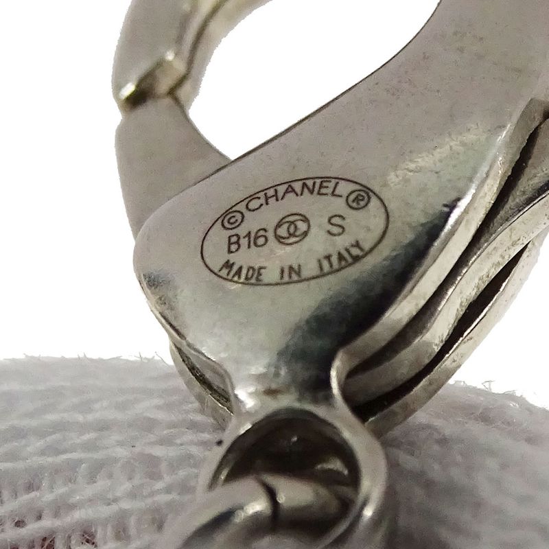 Chanel Necklace Ladies Brand Faux Pearl White Silver Hardware Fashionable