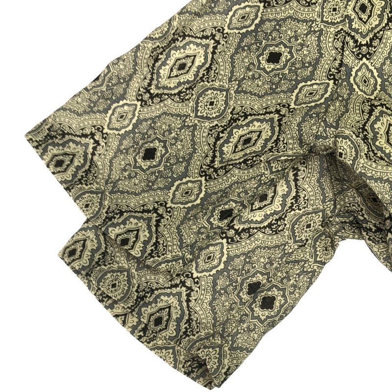 Saint Laurent Paris 19ss Paisley Jacquard Lace-Up Short Sleeve Shirt 548965