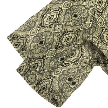 Saint Laurent Paris 19ss Paisley Jacquard Lace-Up Short Sleeve Shirt 548965