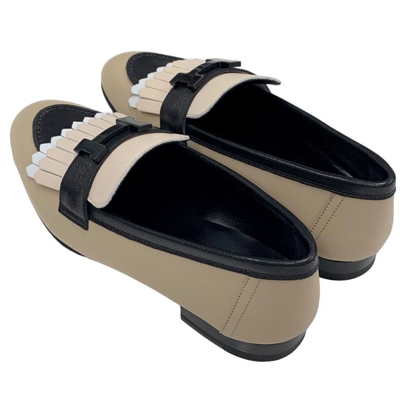 Unused Hermes Royale Loafers Leather Shoes Moccasins Flat Shoes Hhardware