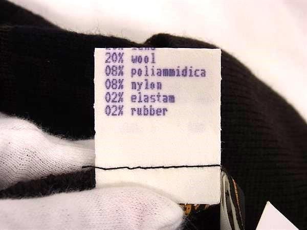 Fendi Zucca Pattern 90% Wool Gloves Gloves Size 42 Women's Brown