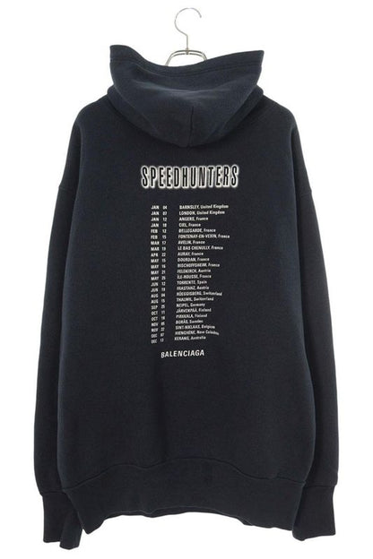 Balenciaga 19AW 541707 Tcv37 Speedhunters Pullover Hoodie Men's XS