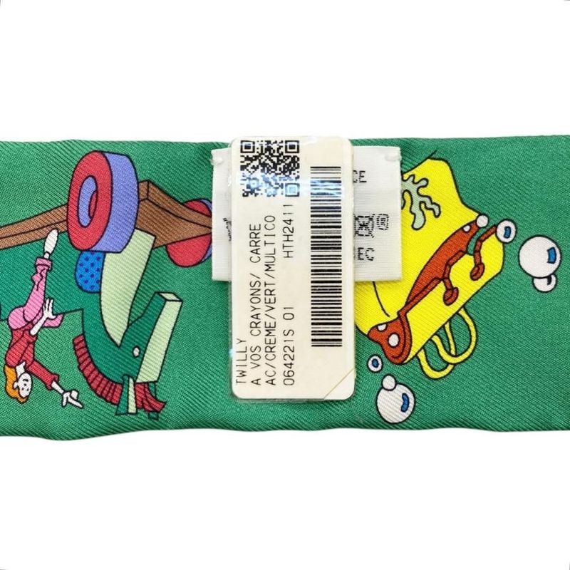 Hermes Silk Scarf Twilly Come on Get Out Your Colored Pencils! Carre Libre