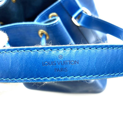 Louis Vuitton M44105 Epi Petite Noe Shoulder Bag Toledo Blue Leather Women Men