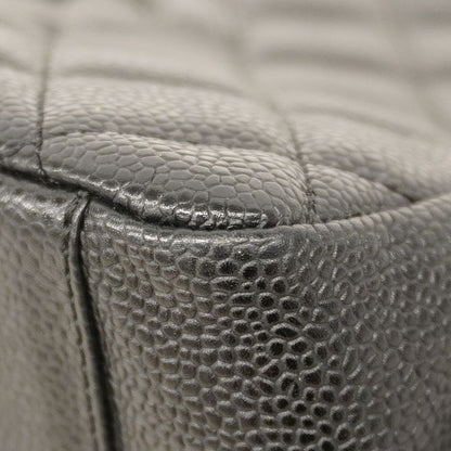 Chanel Handbag Matelasse Chain Caviar Skin Black Gold Hardware Women