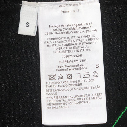  Bottega Veneta 2021 702070 Cross Stitch V-neck Knit Sweater