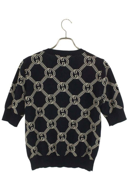 Gucci 692702 Xkcb2 GG Wool Jacquard Reversible Knit Women