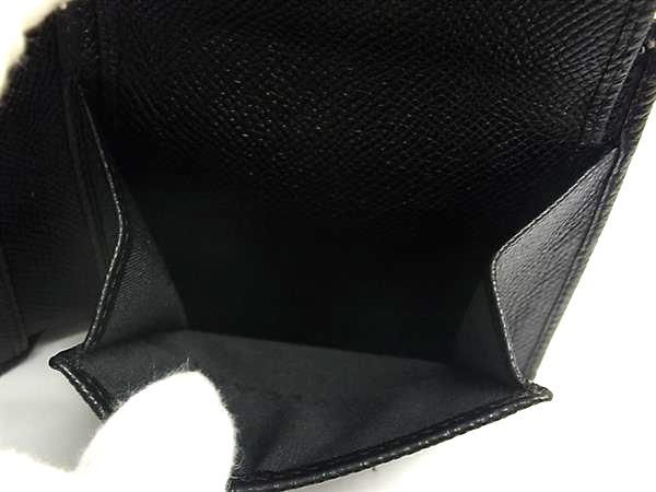 Bvlgari Leather Bifold Wallet Coin Purse Billfold Card Holder Men's Black