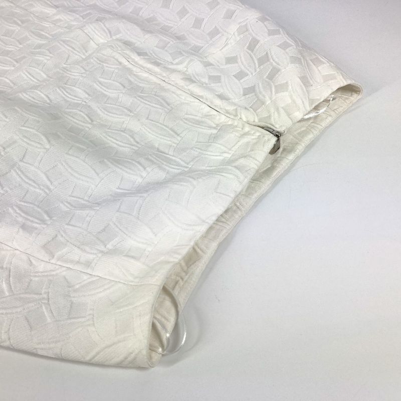 Louis Vuitton Skirt Monogram Logo Cotton White