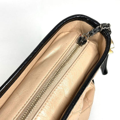Chanel Shoulder Bag Gabrielle Matelasse Quilted A93824 Leather Beige