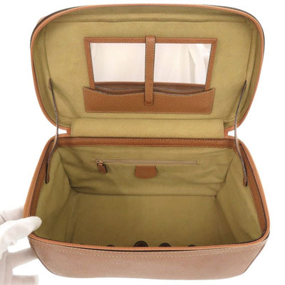 Gucci Bamboo 013 122 2491 Leather Brown 2WAY Vanity Bag Brown 0277 Gucci