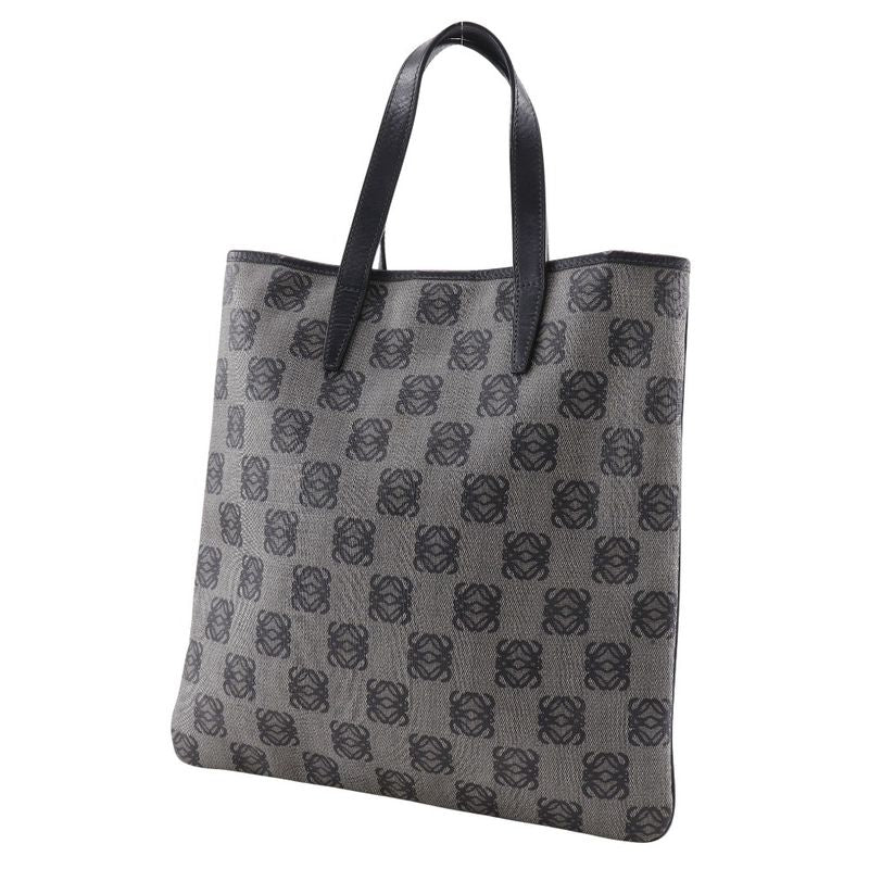 Loewe Anagram Tote Bag Pvc×leather Gray/black Unisex Handbag