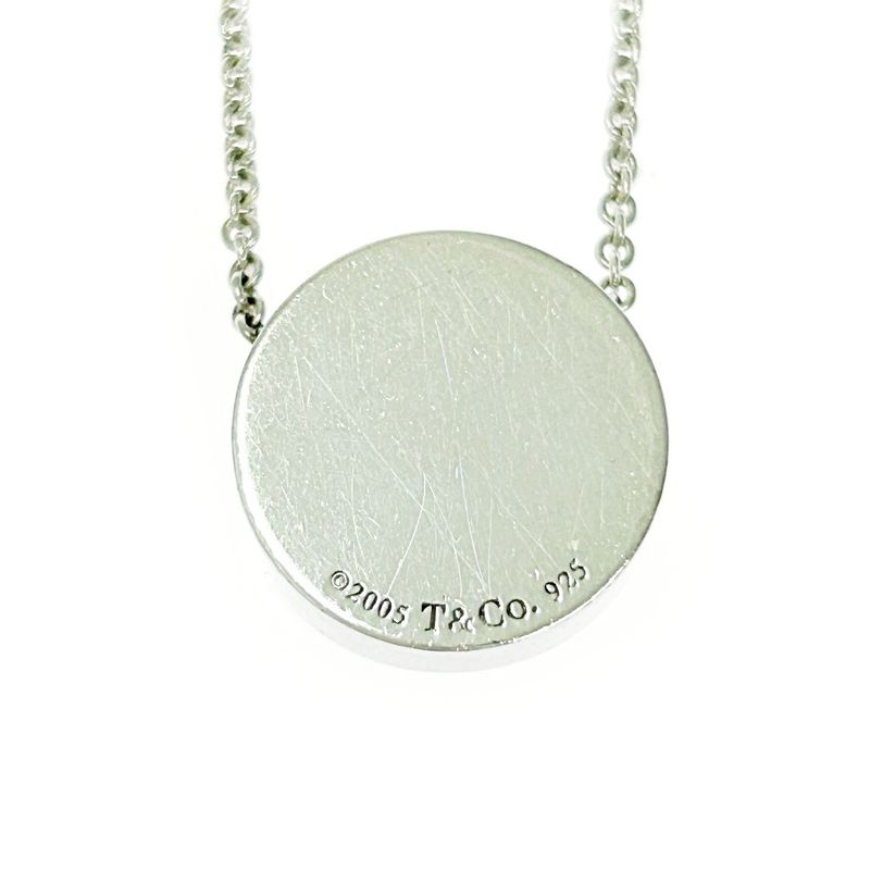 Tiffany & Co Silver 1837 Concave Circle Necklace 11.4g 925 Engraved 363881