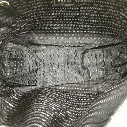 Prada Handbag Black Nylon Triangle Logo Triangle Logo Ladies Fashion Branded