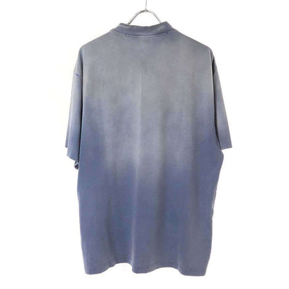 Balenciaga 23aw Be Kind Print Damaged T-Shirt 764235 Blue M
