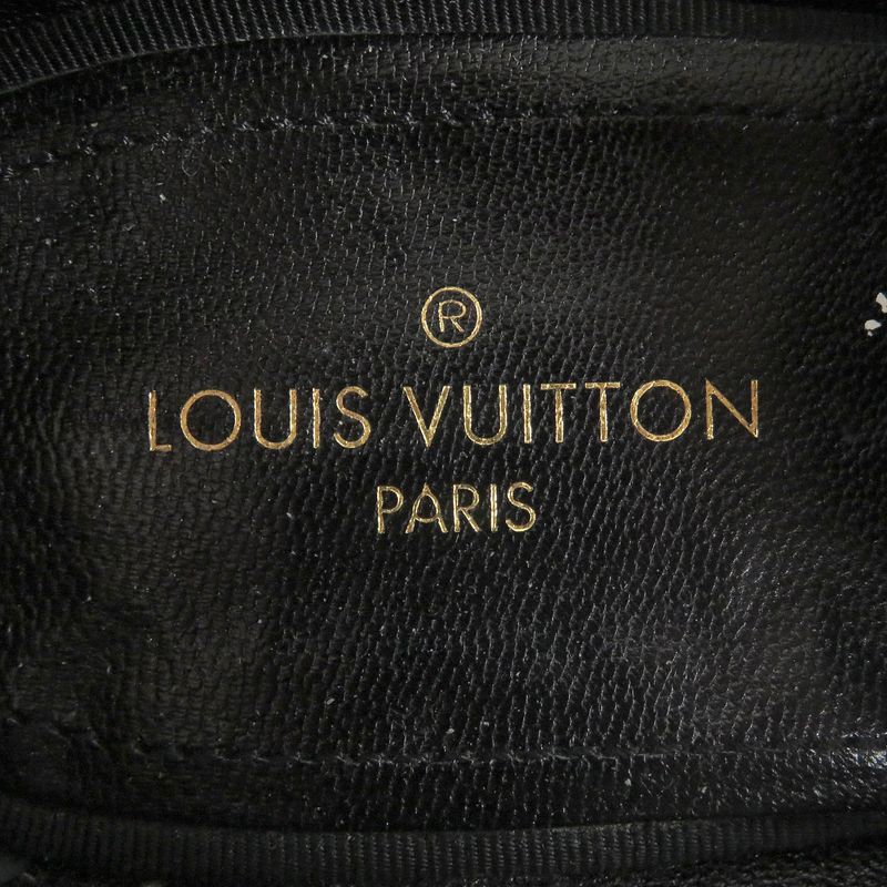 Louis Vuitton Hauteuil Line LV Logo Gold Embroidery Velvet Opera Shoes Loafers
