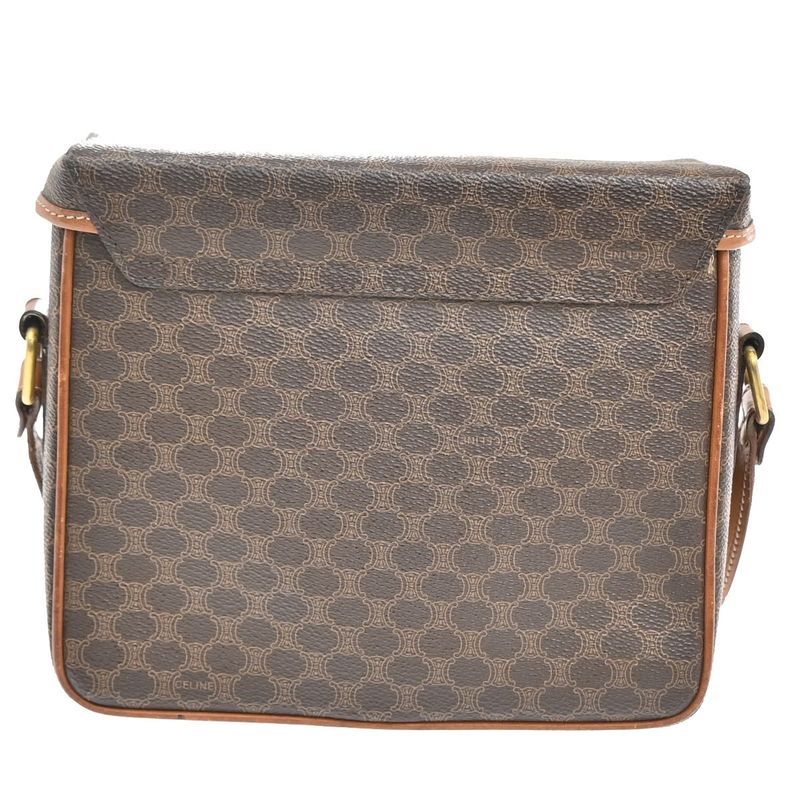 Celine Carriage Motif Shoulder Bag Macadam PVC Leather 31ka940