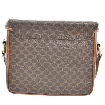 Celine Carriage Motif Shoulder Bag Macadam PVC Leather 31ka940